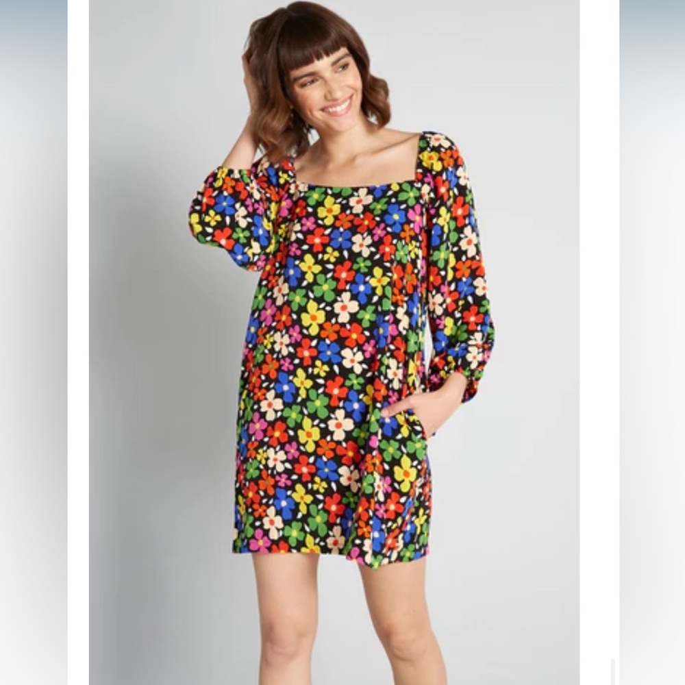 Traffic People Rainbow Floral Dress